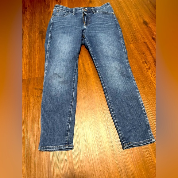 Madewell Denim - Gently Loved - petite curvy roadtripper supersoft jeggings in rinse wash 29p